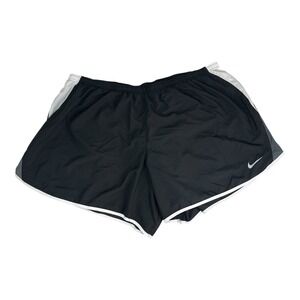 Nike Dri Fit Running Shorts Active Black Gray Mesh Athletic Lined Womens 3X